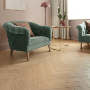 Sol Stratifié - Bâton rompu chevron - Charme Light Natural - 62002720 - Chateau+ - BERRY ALLOC