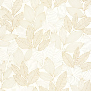 Papier peint vinyle sur intissé Little Botanica blanc or - Moonlight 3 - Caselio - MNL3107150251