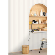 Papier peint vinyle sur intissé Wide Lines blanc irisé - Moonlight 3 - Caselio - MNL3104020000