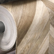 Sol PVC - Pamera 537 parquet chevron Pointe de Hongrie chêne miel - Loft - IVC - rouleau 4M