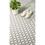 Sol PVC - Magali T91 carrelage rétro gris et blanc - Bingo - Essential - IVC - rouleau 2M