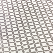 Sol PVC - Magali T91 carrelage rétro gris et blanc - Bingo - Essential - IVC - rouleau 2M