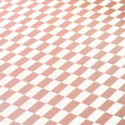 Sol PVC - Tarifa 514 damier rectangle graphique vieux rose - Primo - Essential - IVC - rouleau 2M