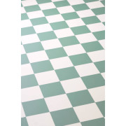 Sol PVC - York 526 damier diagonale vert céladon - Primo - Essential - IVC - rouleau 2M