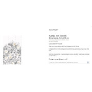 Panoramique sur mesure - FLORES - SUR-MESURE Dimensions : 150 x 240 cm