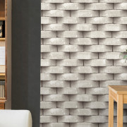 Papier peint vinyle sur intissé BRICK mur de brique gris - Horizons - Ugépa - L57117