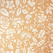 Papier peint intissé Œillet de Reine fleurs ocre et blanc - Libéron - Ugépa - 122022-02