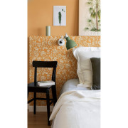 Papier peint intissé Œillet de Reine fleurs ocre et blanc - Libéron - Ugépa - 122022-02
