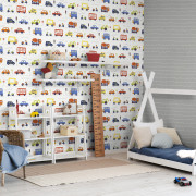 Papier peint intissé Road Traffic multicolore - Imagine - Lutèce - DL27593