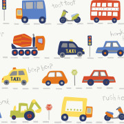 Papier peint intissé Road Traffic multicolore - Imagine - Lutèce - DL27593