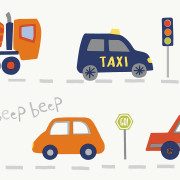 Papier peint intissé Road Traffic multicolore - Imagine - Lutèce - DL27593