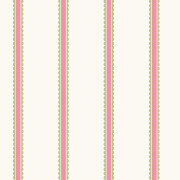Papier peint intissé Bobbin Stripe rose vert - Imagine - Lutèce - DL27574