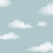 Papier peint intissé Cloudy Sky bleu - Imagine - Lutèce - DL27568