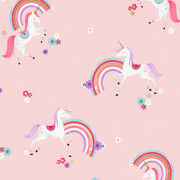 Papier peint intissé Rainbow Unicorn rose - Imagine - Lutèce - DL27565
