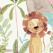 Papier peint intissé In The Jungle multicolore - Imagine - Lutèce - DL27558