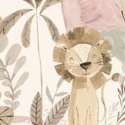 Papier peint intissé In The Jungle beige rose - Imagine - Lutèce - DL27557