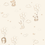 Papier peint intissé Floating Balloons beige - Imagine - Lutèce - DL27556