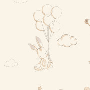 Papier peint intissé Floating Balloons beige - Imagine - Lutèce - DL27556