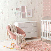 Papier peint intissé Floating Balloons rose - Imagine - Lutèce - DL27555