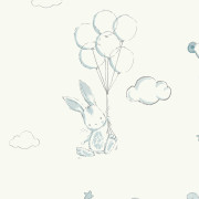 Papier peint intissé Floating Balloons bleu - Imagine - Lutèce - DL27554