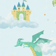 Papier peint intissé Magical Dragons bleu - Imagine - Lutèce - DL27550