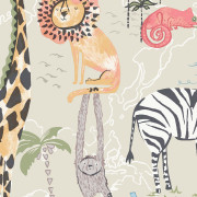 Papier peint intissé Animal Safari beige - Imagine - Lutèce - DL27540