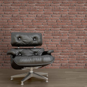 Papier peint intissé CITY BRICK mur de brique marron rouge - Horizons - Ugépa - J18948