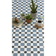 Sol PVC - Estrella T76 Carreaux de ciment bleu pastel - Atento IVC - rouleau 2M