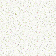 Papier peint vinyle sur intissé Ramage Fleuri rose parme - Miniatures - Lutèce - G67923