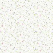Papier peint vinyle sur intissé Ramage Fleuri rose parme - Miniatures - Lutèce - G67923