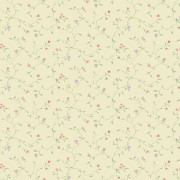 Papier peint vinyle sur intissé Ramage Fleuri rose beige - Miniatures - Lutèce - G67922