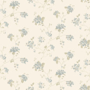 Papier peint vinyle sur intissé Hortensia bleu beige - Miniatures - Lutèce - G67865