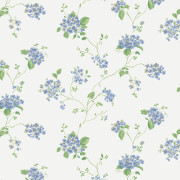 Papier peint vinyle sur intissé Hortensia bleu - Miniatures - Lutèce - G67864