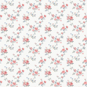 Papier peint vinyle sur intissé Tressage de Fleurs bleu rouge - Miniatures - Lutèce - G68731