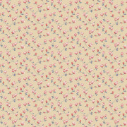 Papier peint vinyle sur intissé Mini Magnolia rouge taupe - Miniatures - Lutèce - G68724