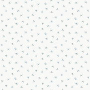 Papier peint vinyle sur intissé Allover Feuille bleu grisé - Miniatures - Lutèce - G68719