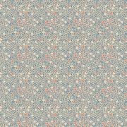 Papier peint vinyle sur intissé Mini Entrelacs Fleuri bleu beige rouge - Miniatures - Lutèce - G68710