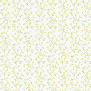 Papier peint vinyle sur intissé Branche Fleurie jaune - Miniatures - Lutèce - G68702