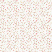 Papier peint vinyle sur intissé Branche Fleurie rose - Miniatures - Lutèce - G68700