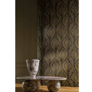 Papier peint intissé Gustav anthracite or - Isadora - Casamance - 74772854