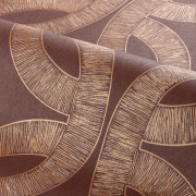 Papier peint intissé Etienne bordeaux cuivré - Isadora - Casamance - 70692344
