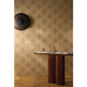 Papier peint intissé Etienne praliné or - Isadora - Casamance - 70692140