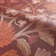Papier peint intissé Hippolyte bordeaux cuivré - Isadora - Casamance - 70450814