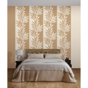 Papier peint vinyle sur intissé Rama ivoire chêne - Lanzea - Casamance - 75601018