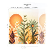 Panoramique vinyle sur intissé Jardin de Cactus - Lanzea - Casamance - 75814180