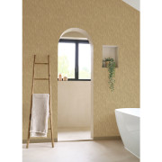 Papier peint vinyle sur intissé Arole beige raphia - Rituel - Casadeco - RITU201971433