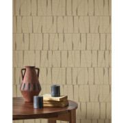 Papier peint vinyle sur intissé Otavia beige lin - Rituel - Casadeco - RITU201932562