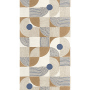 Papier peint vinyle sur intissé Elément bleu outremer - Rituel - Casadeco - RITU201926309