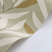 Papier peint vinyle sur intissé Alba vert sauge - Rituel - Casadeco - RITU201957400