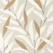 Papier peint vinyle sur intissé Alba beige lin - Rituel - Casadeco - RITU201951357